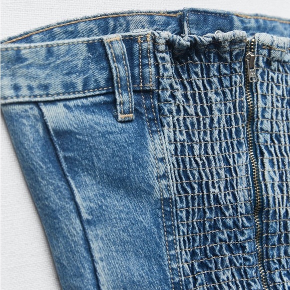 Zara Corset Style Denim Top - Picture 17 of 17
